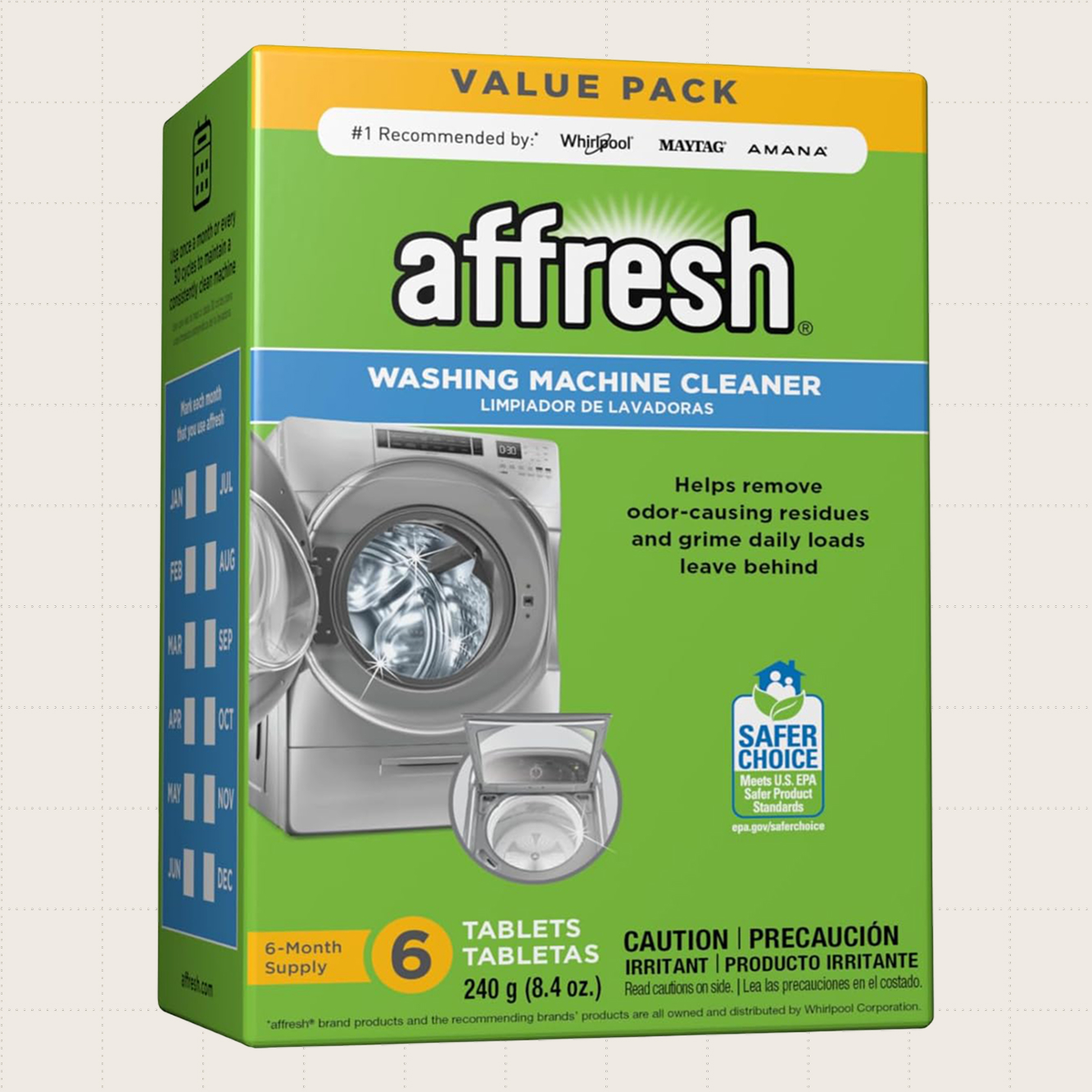 Affresh Washing Machine Cleaner, Six-Pack