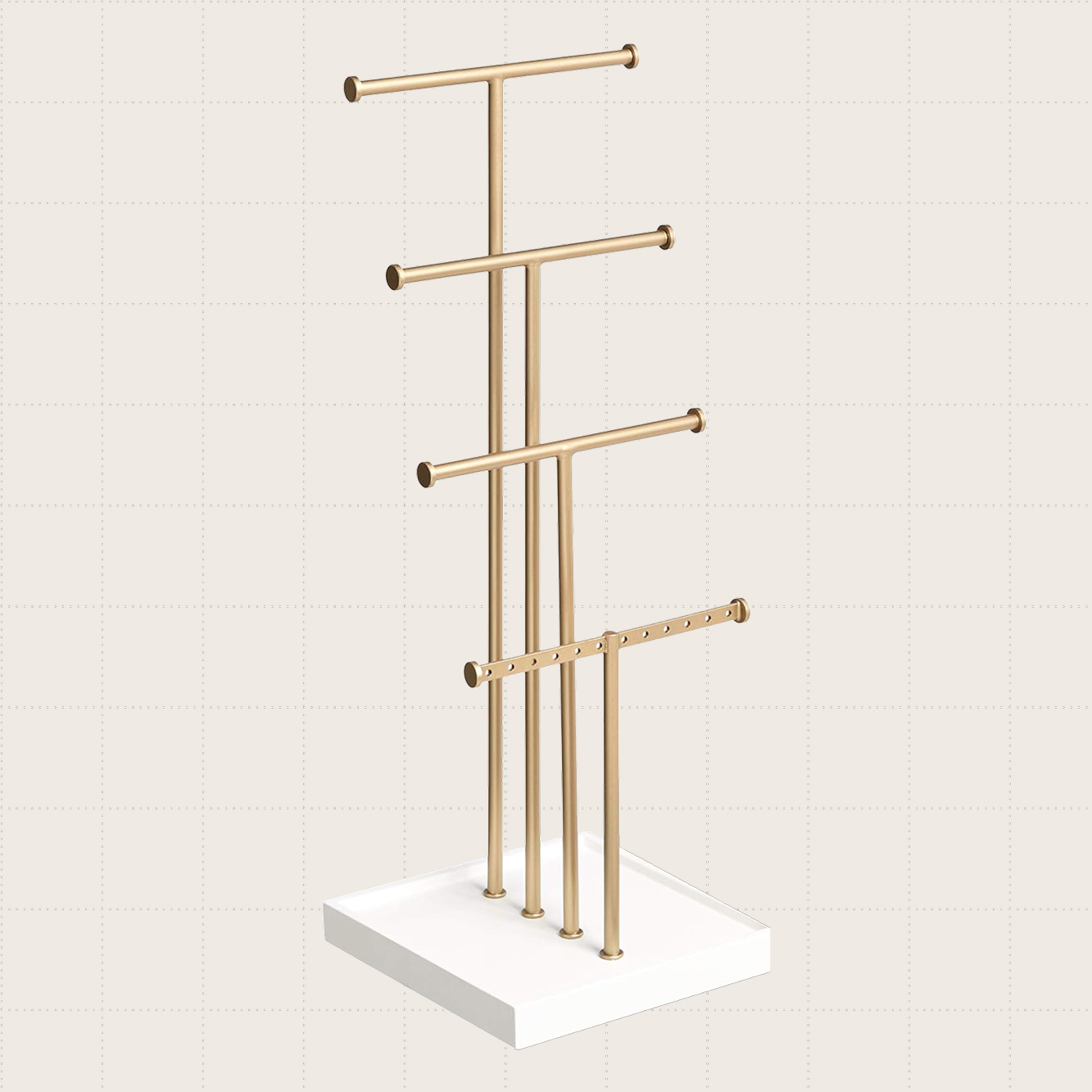 Amazon Basics Four-Tier Jewelry Tree Stand