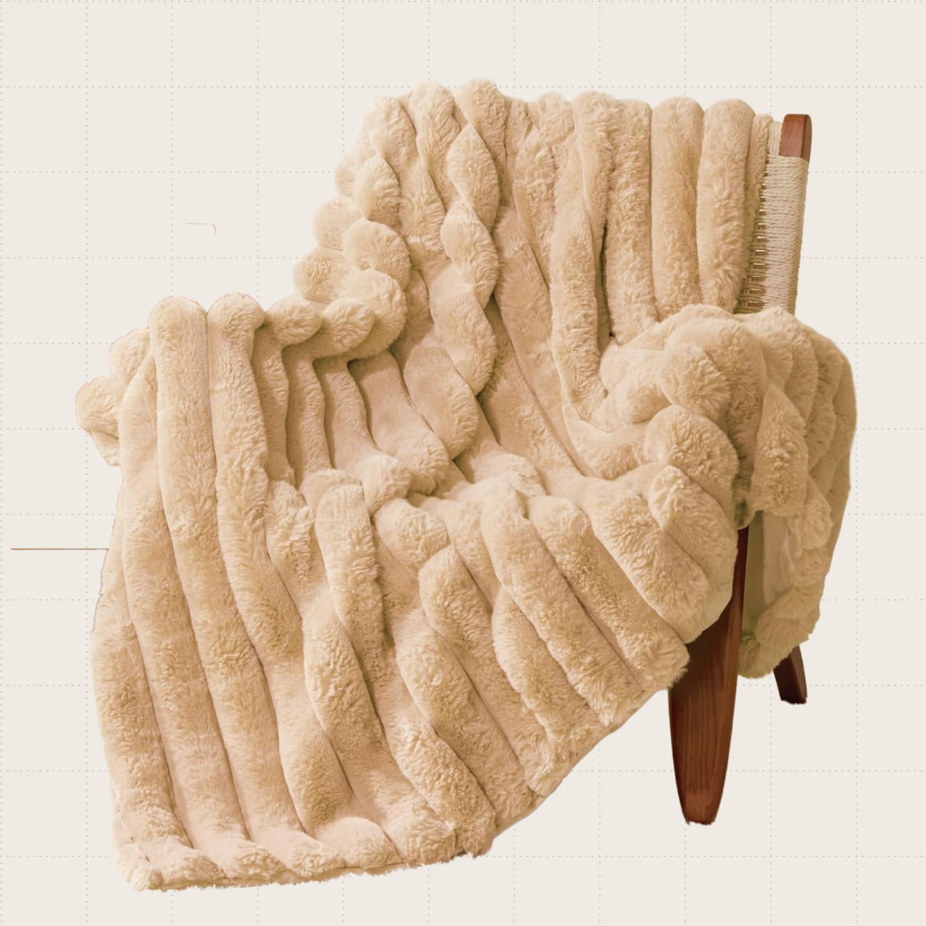 BEDELITE Faux Fur Throw Blanket
