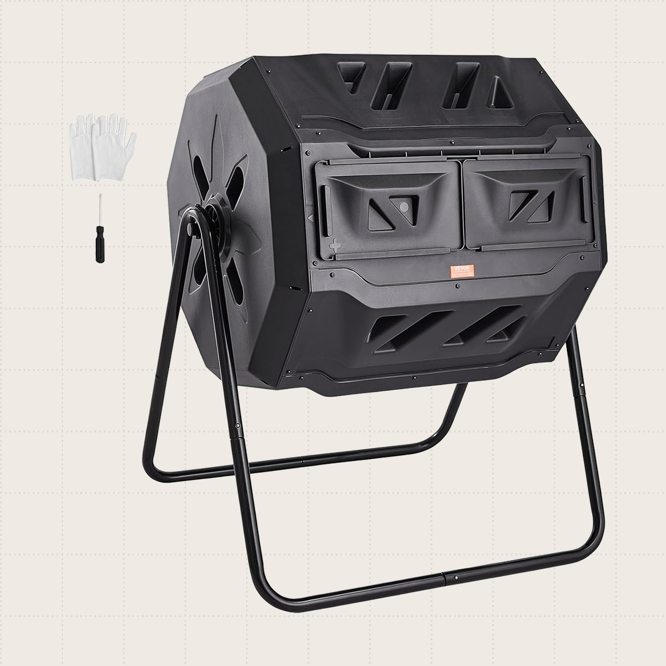 VEVOR Tumbling Compost Bin, 43 Gallons