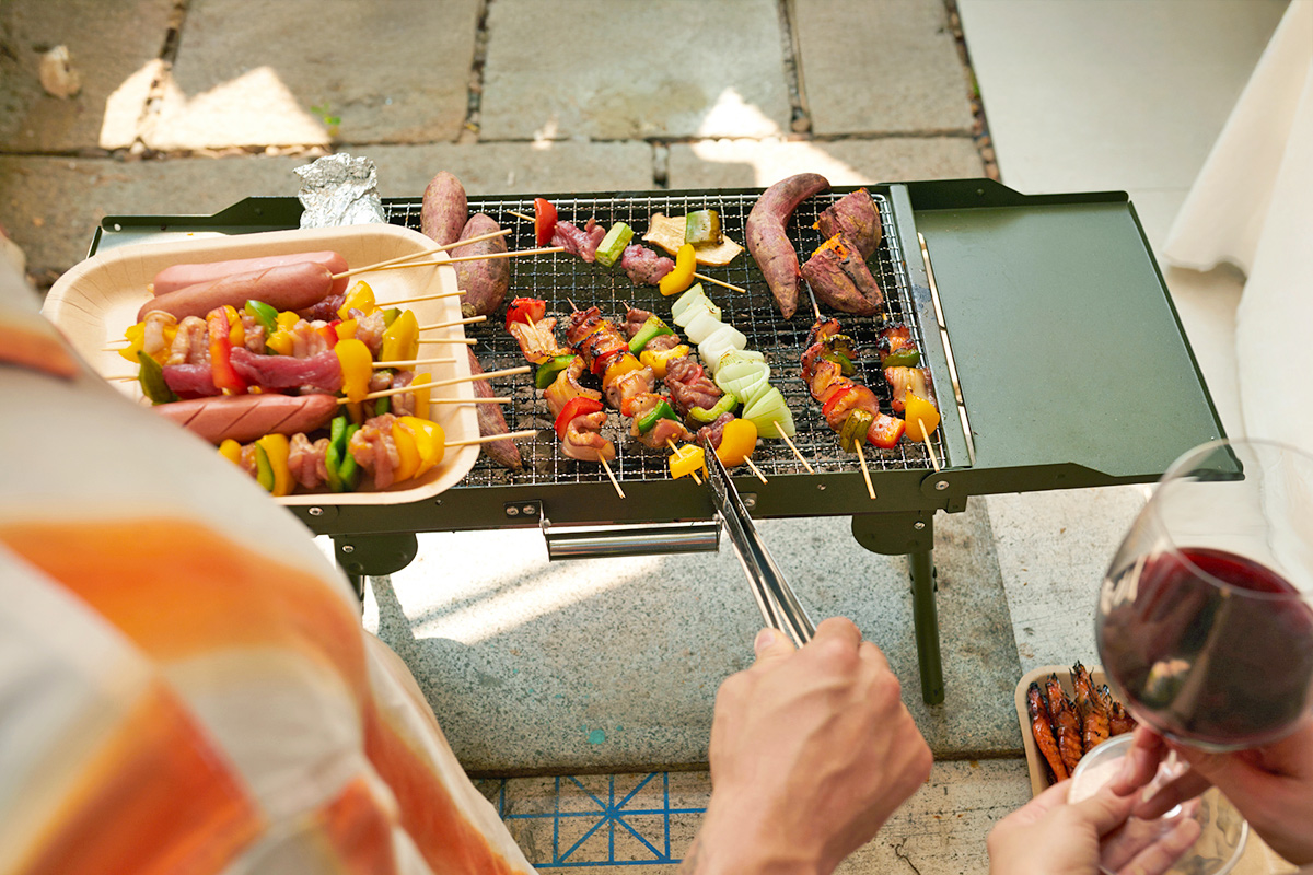 Stop Kebab Sticks From Charring on the Grill
