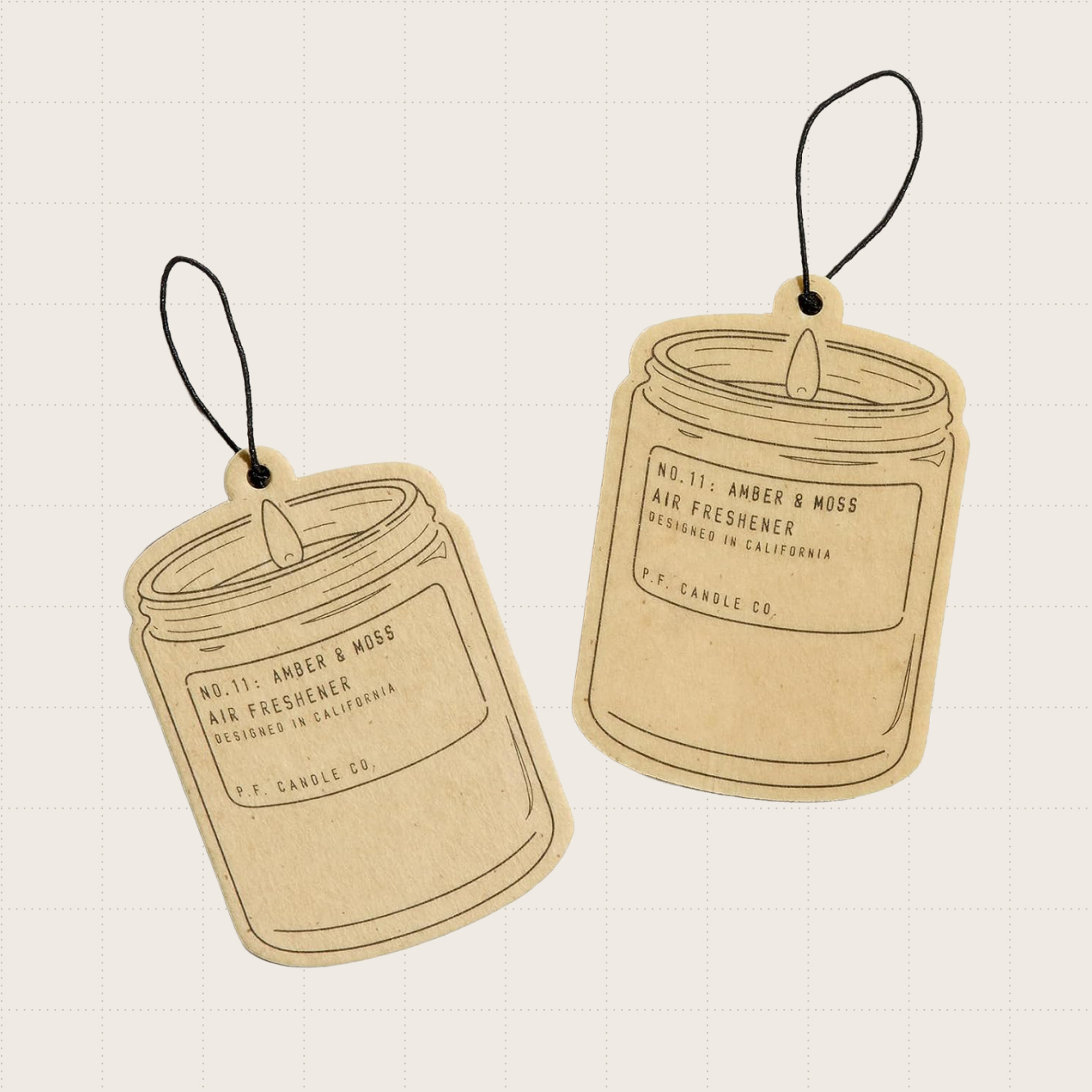 Amber & Moss Scented Air Fresheners, Two-Pack