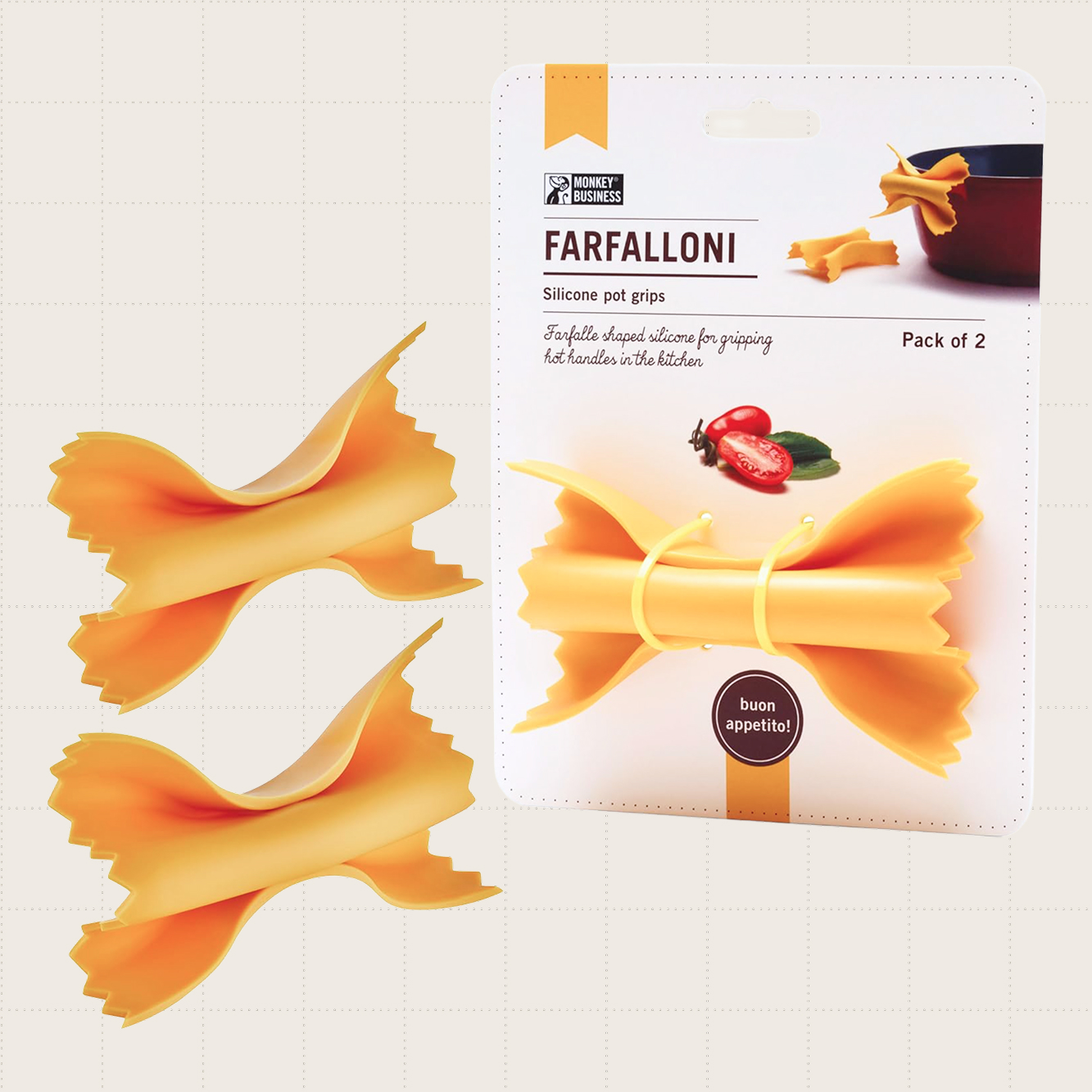 Monkey Business Farfalloni-Shaped Pot Holders