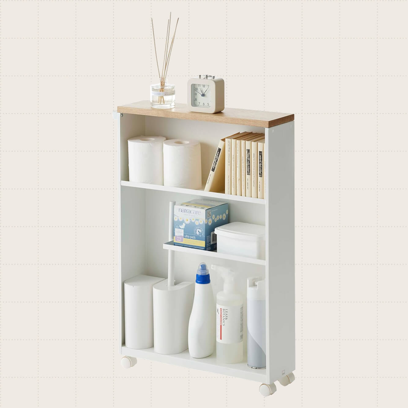 Yamazaki Slim Rolling Storage Cart